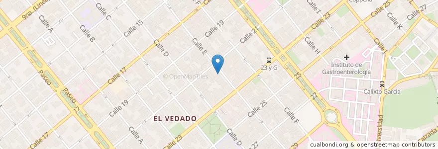 Mapa de ubicacion de Estudio ST en Cuba, La Habana, Plaza De La Revolución.