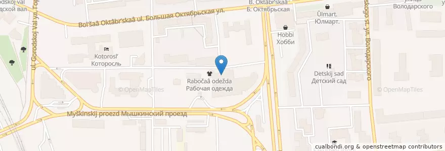 Mapa de ubicacion de Автомойка en Rusia, Distrito Federal Central, Óblast De Yaroslavl, Ярославский Район, Городской Округ Ярославль.