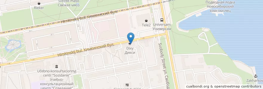 Mapa de ubicacion de Ozon Box en Russia, Distretto Federale Centrale, Москва, Северо-Западный Административный Округ.