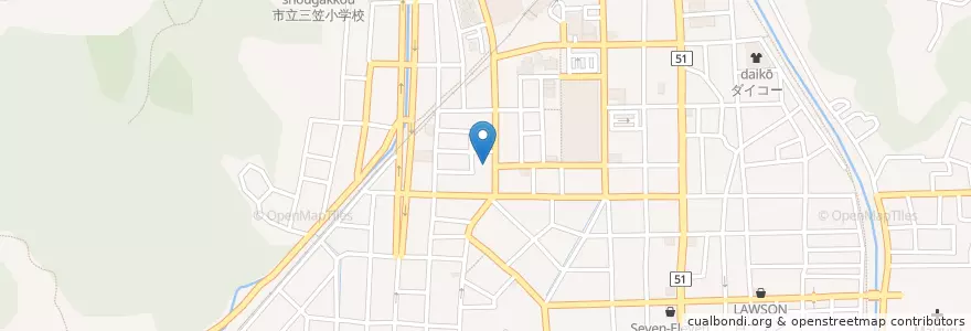 Mapa de ubicacion de オックス en Japão, 京都府, 舞鶴市.