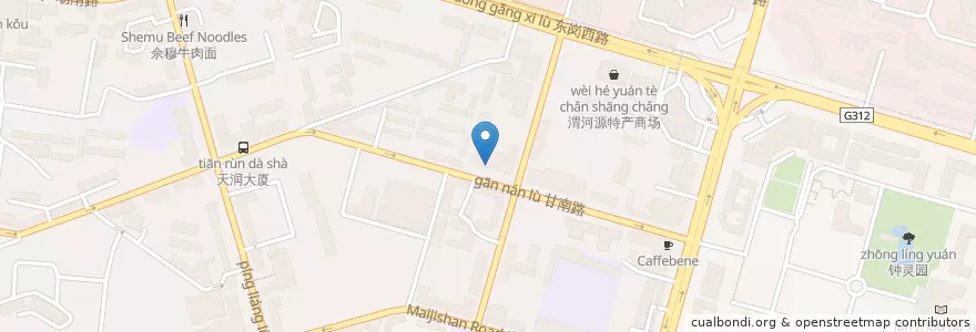 Mapa de ubicacion de 中国民生银行 en 中国, 甘肃省, 兰州市 (Lanzhou), 城关区, 东岗西路街道.