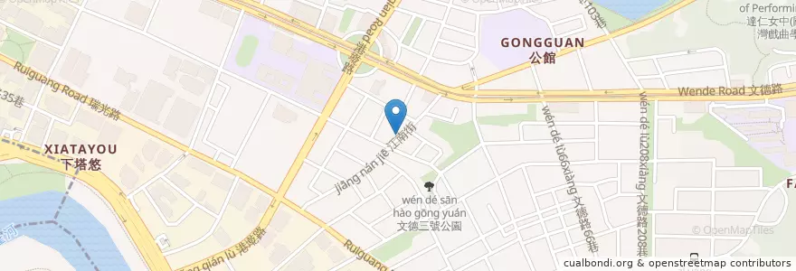 Mapa de ubicacion de 滝禾製麵所 en 台湾, 新北市, 台北市, 内湖区.