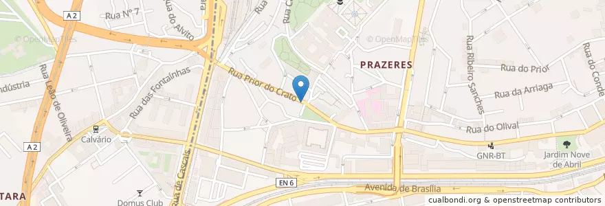Mapa de ubicacion de Copenhagen coffee lab en البرتغال, Área Metropolitana De Lisboa, Lisboa, Grande Lisboa, لشبونة, Estrela.