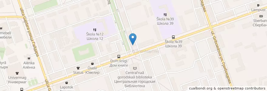 Mapa de ubicacion de СаровБизнесБанк en Russland, Föderationskreis Wolga, Oblast Nischni Nowgorod, Городской Округ Дзержинск.