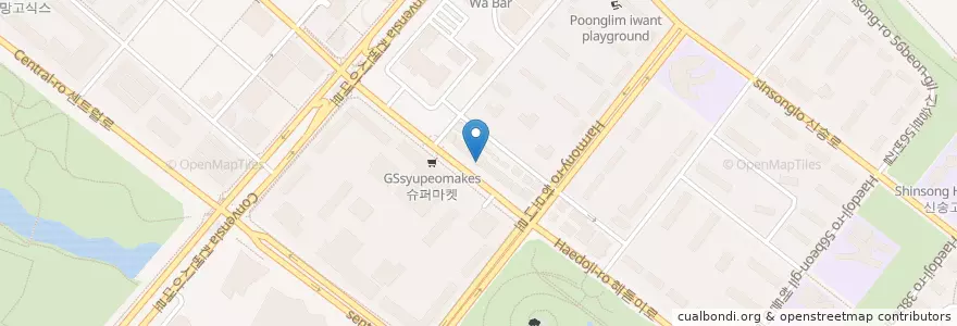 Mapa de ubicacion de 갤러리PC카페 en Korea Selatan, 인천, 연수구, 송도동.