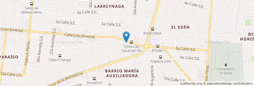 Mapa de ubicacion de Asados Los Primos en 尼加拉瓜, Departamento De Managua, Managua (Municipio).