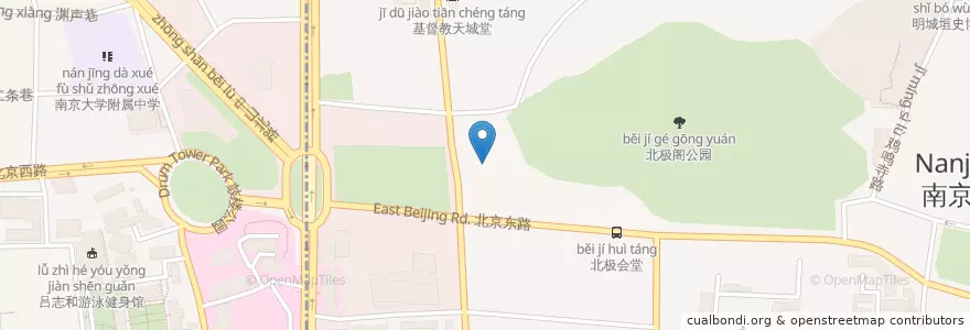 Mapa de ubicacion de Starbucks en Китай, Цзянсу, Нанкин, Сюаньу.
