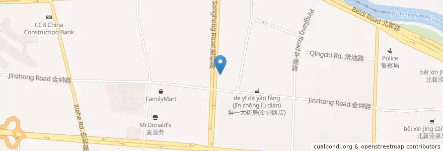 Mapa de ubicacion de Blooming Art en 中国, 上海市, 长宁区.