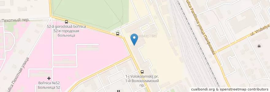 Mapa de ubicacion de City Life en Russie, District Fédéral Central, Moscou, Северо-Западный Административный Округ, Район Щукино.