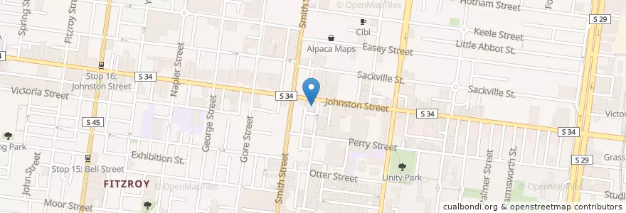 Mapa de ubicacion de Terror Twilight en Австралия, Виктория, City Of Yarra.