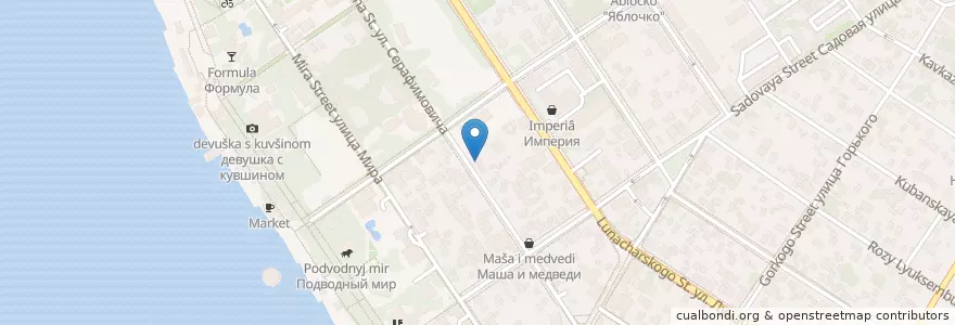 Mapa de ubicacion de Параметрик en Rusia, Южный Федеральный Округ, Krai De Krasnodar, Городской Округ Геленджик.