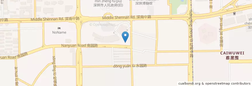 Mapa de ubicacion de 麦当劳 en 中国, 广东省, 深圳市, 福田区.