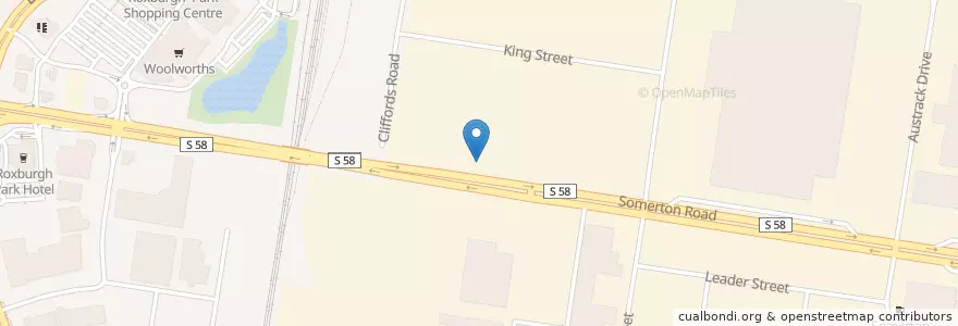 Mapa de ubicacion de United Dealer en Australia, Victoria, City Of Hume.