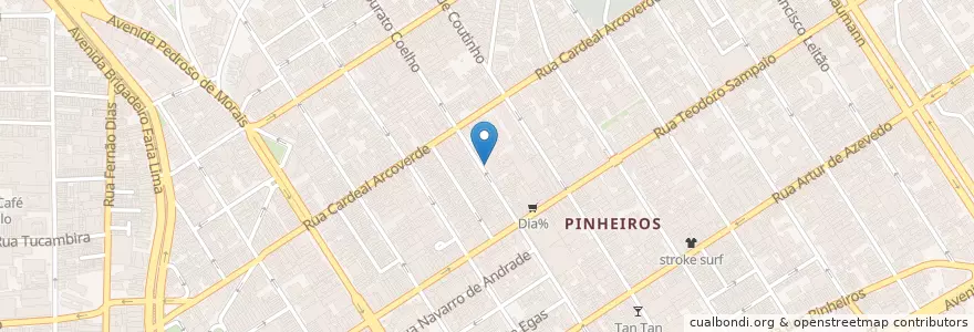 Mapa de ubicacion de Galeria 540 en ブラジル, 南東部地域, サンパウロ, Região Geográfica Intermediária De São Paulo, Região Metropolitana De São Paulo, Região Imediata De São Paulo, サンパウロ.