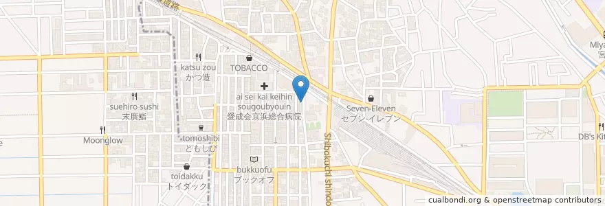 Mapa de ubicacion de 川崎信用金庫 en ژاپن, 神奈川県, 川崎市, 中原区.