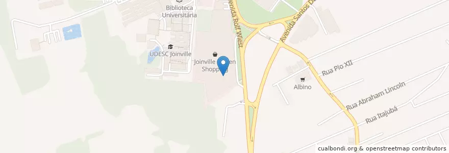 Mapa de ubicacion de Bradesco en البَرَازِيل, المنطقة الجنوبية, سانتا كاتارينا, Região Geográfica Intermediária De Joinville, Microrregião De Joinville, Joinville.