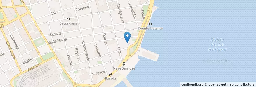 Mapa de ubicacion de Draquecitos en Küba, La Habana.