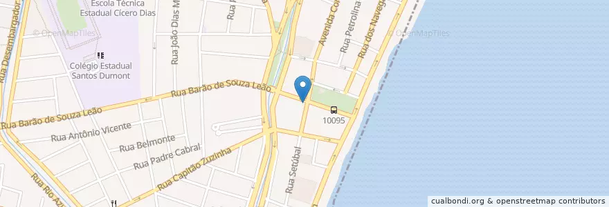 Mapa de ubicacion de Casa dos Doces en 巴西, 东北部, 伯南布哥, Região Geográgica Imediata Do Recife, Região Geográfica Intermediária Do Recife, Região Metropolitana Do Recife.