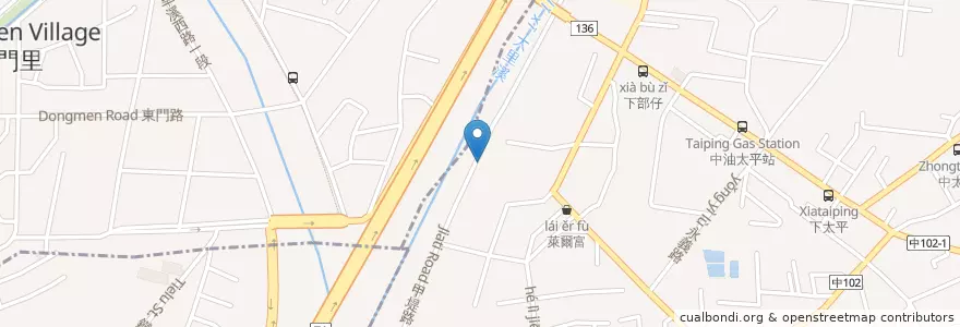 Mapa de ubicacion de 正翰佛堂 en Taiwán, Taichung.