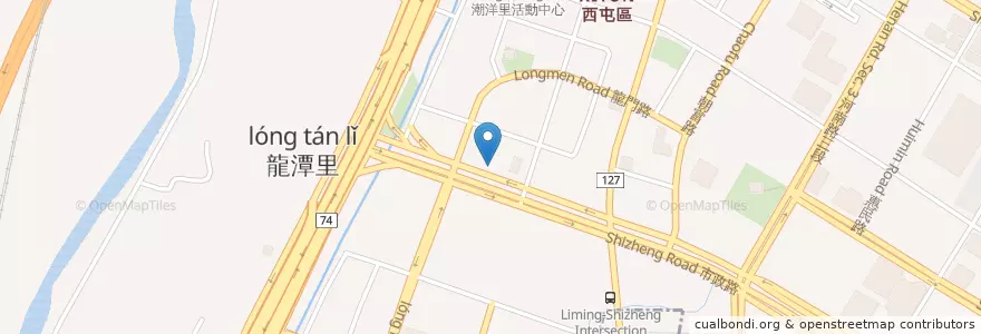 Mapa de ubicacion de 福客來 en 臺灣, 臺中市, 西屯區.