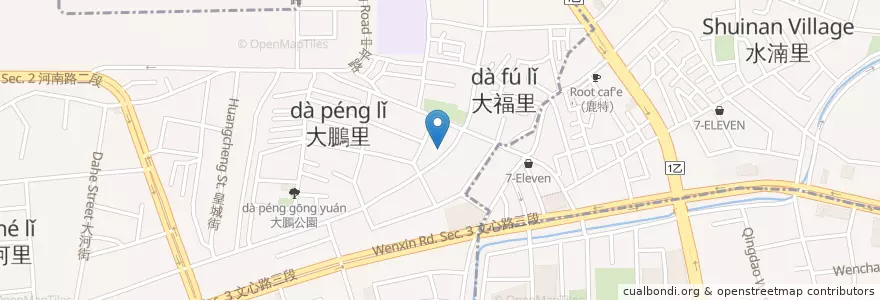 Mapa de ubicacion de 好好越南料理 en Taiwan, Taichung, Distretto Di Beitun.