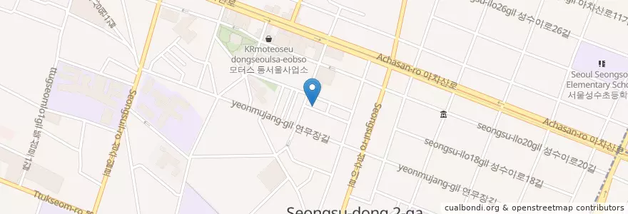 Mapa de ubicacion de MOG en Zuid-Korea, Seoel, 성동구, 성수2가3동.