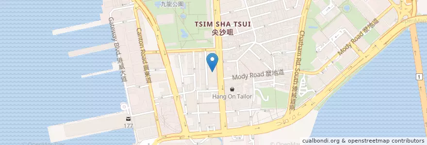 Mapa de ubicacion de 名家韓國餐廳 Myung Ga Korean Restaurant en Çin, Guangdong, Hong Kong, Kowloon, Yeni Bölgeler, 油尖旺區 Yau Tsim Mong District.