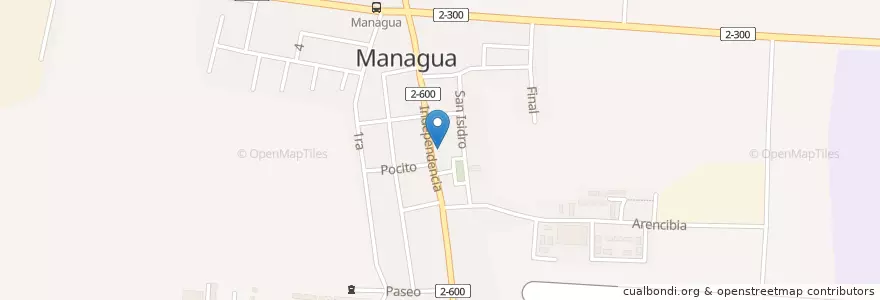 Mapa de ubicacion de Managua en 쿠바, La Habana, Arroyo Naranjo.