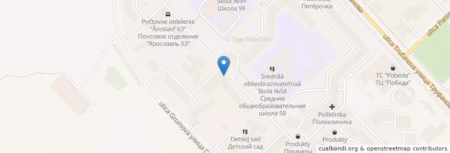 Mapa de ubicacion de Мировой суд en Rusia, Distrito Federal Central, Óblast De Yaroslavl, Ярославский Район, Городской Округ Ярославль.