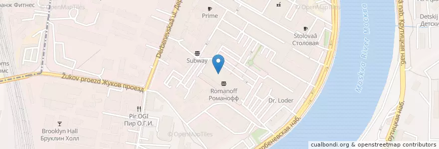 Mapa de ubicacion de Поликлинника №3 en Rusland, Centraal Federaal District, Moskou, Южный Административный Округ, Даниловский Район.