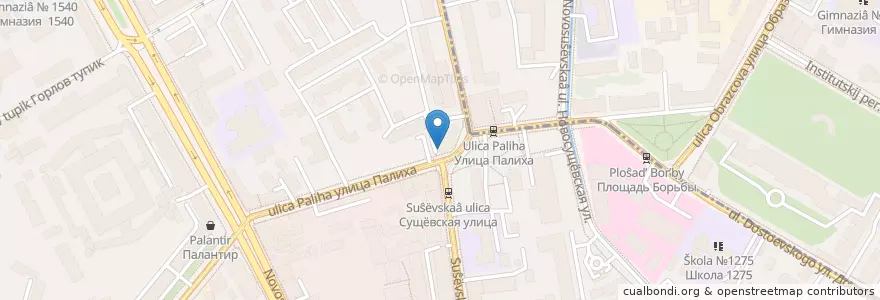 Mapa de ubicacion de Дента en Rusia, Центральный Федеральный Округ, Москва, Центральный Административный Округ, Тверской Район.
