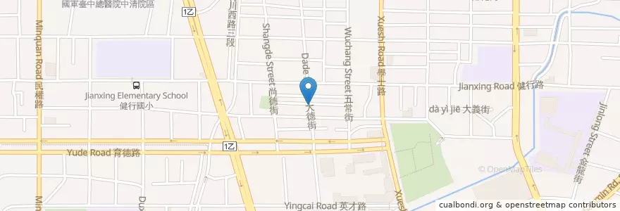 Mapa de ubicacion de 早安美芝城 en 타이완, 타이중 시, 베이구.