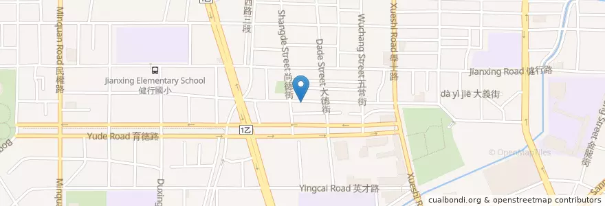 Mapa de ubicacion de 京味兒 en 臺灣, 臺中市, 北區.