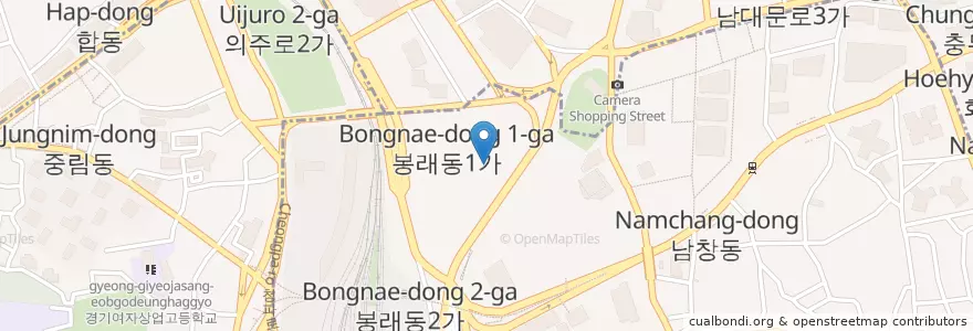 Mapa de ubicacion de 구 YTN 빌딩 en 대한민국, 서울, 중구.