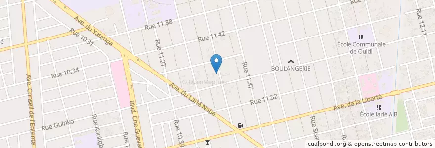 Mapa de ubicacion de Centre d'éveil et d'éducation préscolaire privé en Буркина-Фасо, Центральная Область, Кадиого, Уагадугу.