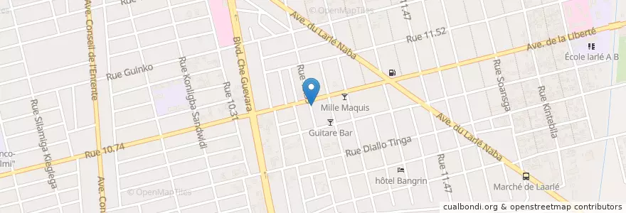 Mapa de ubicacion de Free box en 布基纳法索, Centre, Kadiogo, 瓦加杜古.