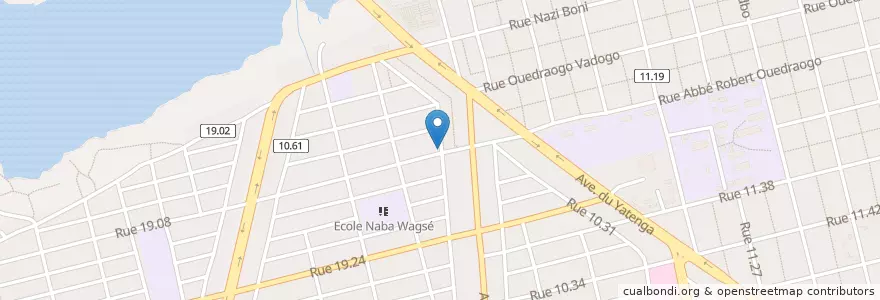 Mapa de ubicacion de Le Labyrinthe en 布基纳法索, Centre, Kadiogo, 瓦加杜古.