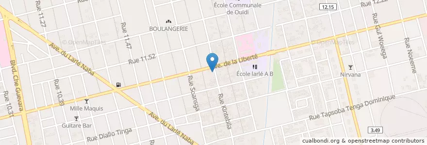 Mapa de ubicacion de Diamant Noire en 布基纳法索, Centre, Kadiogo, 瓦加杜古.
