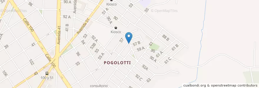 Mapa de ubicacion de Farmacia Pogoloti en Cuba, L'Avana, Marianao.