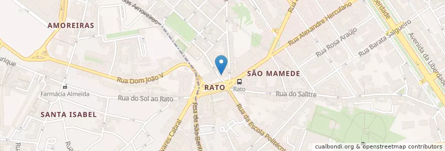 Mapa de ubicacion de Lebabese corner en ポルトガル, Área Metropolitana De Lisboa, Lisboa, Grande Lisboa, リスボン.