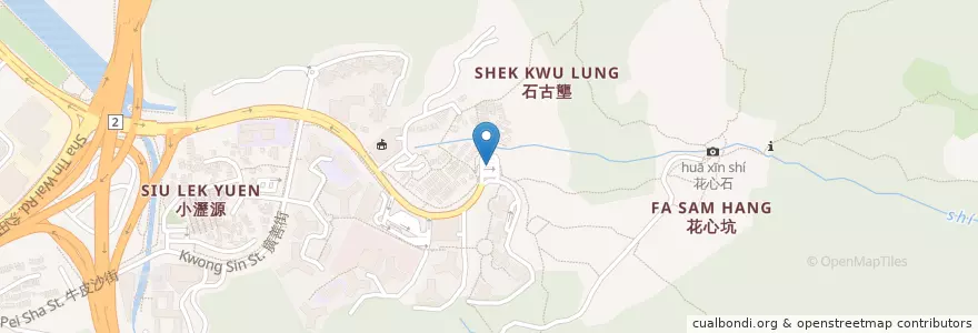 Mapa de ubicacion de 黃泥頭 en 中国, 广东省, 香港, 新界, 沙田區.