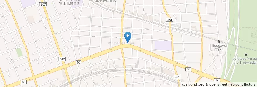 Mapa de ubicacion de マクドナルド en Giappone, Tokyo, 江戸川区.