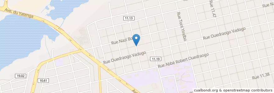 Mapa de ubicacion de Chez Papi en ブルキナファソ, Centre, Kadiogo, ワガドゥグー.