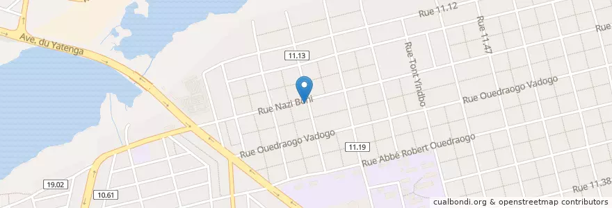 Mapa de ubicacion de C'est la famille en 布基纳法索, Centre, Kadiogo, 瓦加杜古.