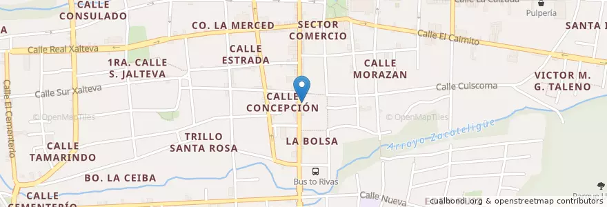 Mapa de ubicacion de TostoMetro en Nicaragua, Granada, Granada (Municipio).