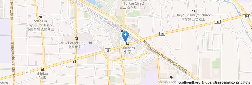 Mapa de ubicacion de てつお歯科 (Tetsuo Dental Clinic) en Japon, Préfecture De Kanagawa, Kawasaki, 中原区.