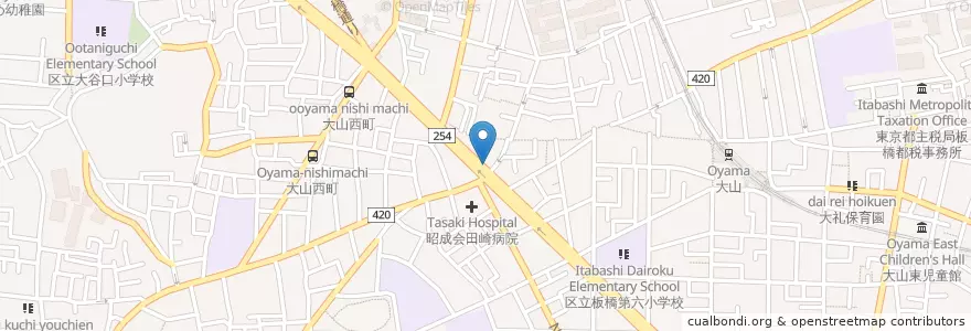 Mapa de ubicacion de 三菱UFJ銀行 en Japan, Tokio, 板橋区.