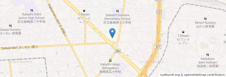 Mapa de ubicacion de 高見産婦人科 en Japan, Tokio, 板橋区.