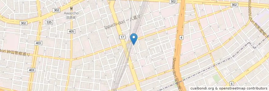 Mapa de ubicacion de 麺屋他力 en Japan, 東京都, 千代田区.