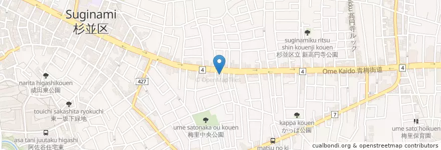 Mapa de ubicacion de Dining Bar CoCo en 일본, 도쿄도, 杉並区.